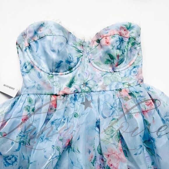 SELKIE x Free People French Corset Puff Dress In Mrs. Darcy NWT - Picture 3 of 11